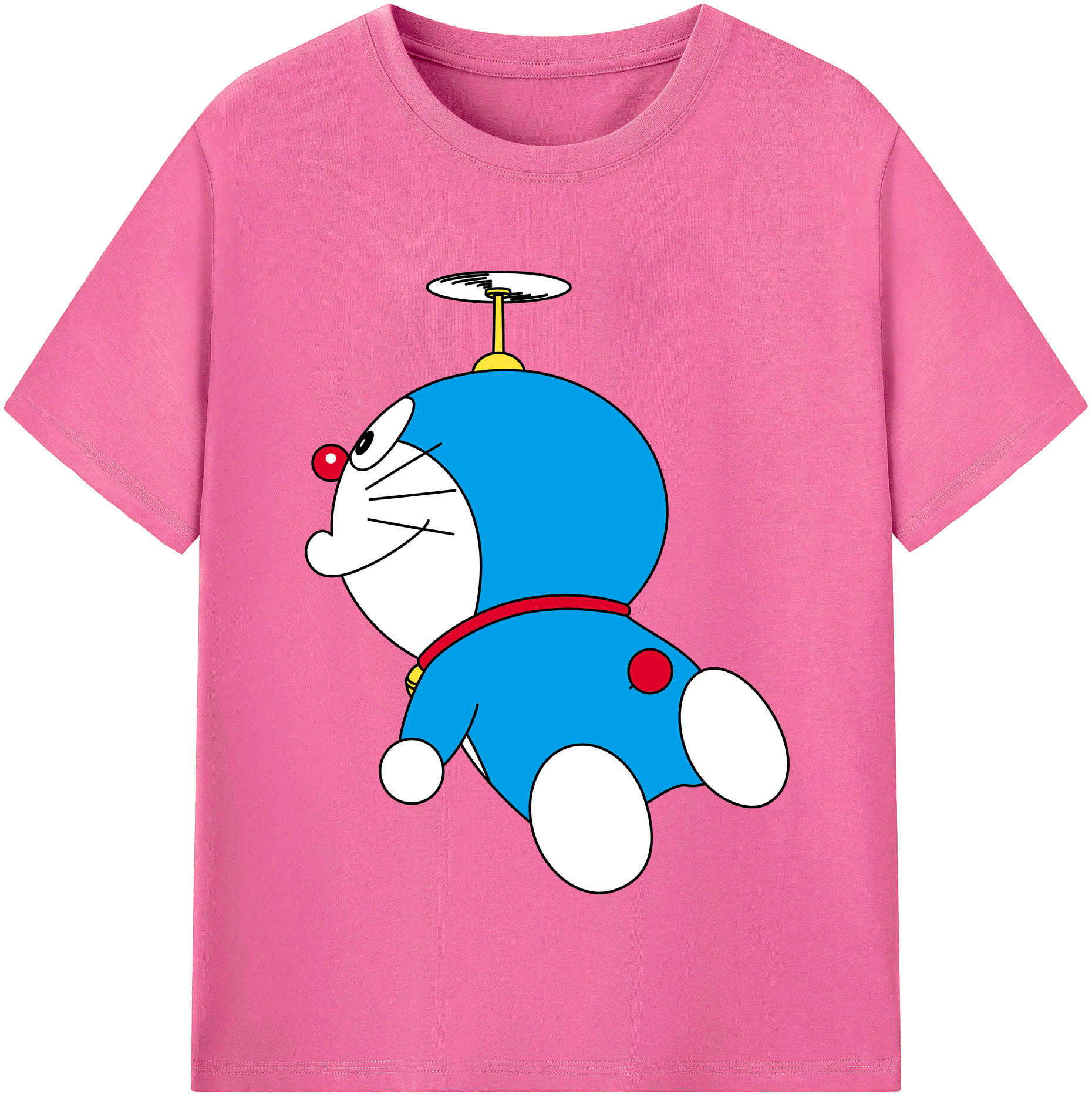 （画像用） ドラえもん Doraemon レディースカジュアルプリントTシャツ（綿100％）
